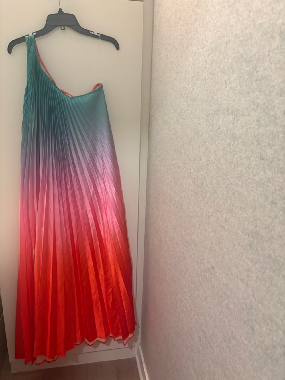 Anthropologie Delfi Collective One-Shoulder Dress. Size Large.  Like New see pic